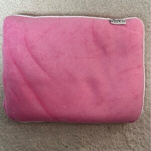 Bucky Travel Pink Velour Pillow